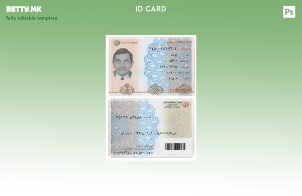 Модерен стил шаблон за идентитет на Иран